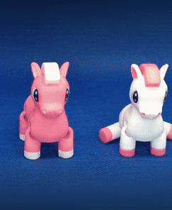 PinkyRebel, Cute Flexi Pony (keychain version included) 3d model