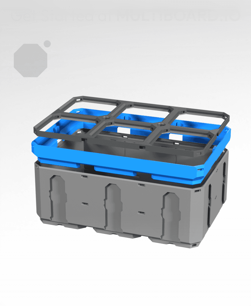 3x2 - Multigrid Panel Lid Rim 3d model