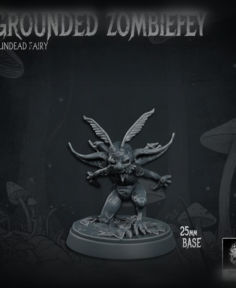 Grounded Zombiefey 01 (25mm Base) 3d model