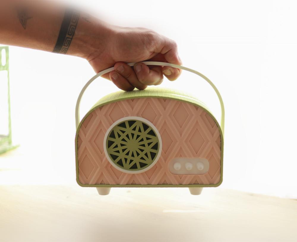 Retro Radio for Google Mini #throwback 3d model