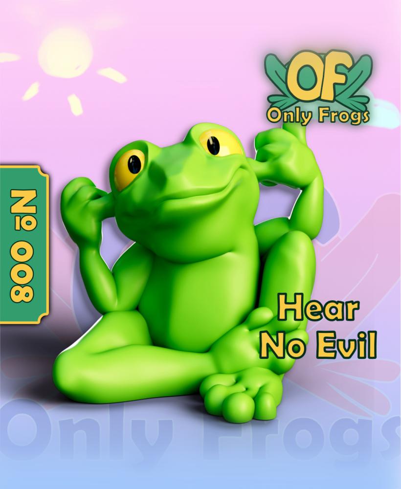 Hear No Evil Frog 3d model