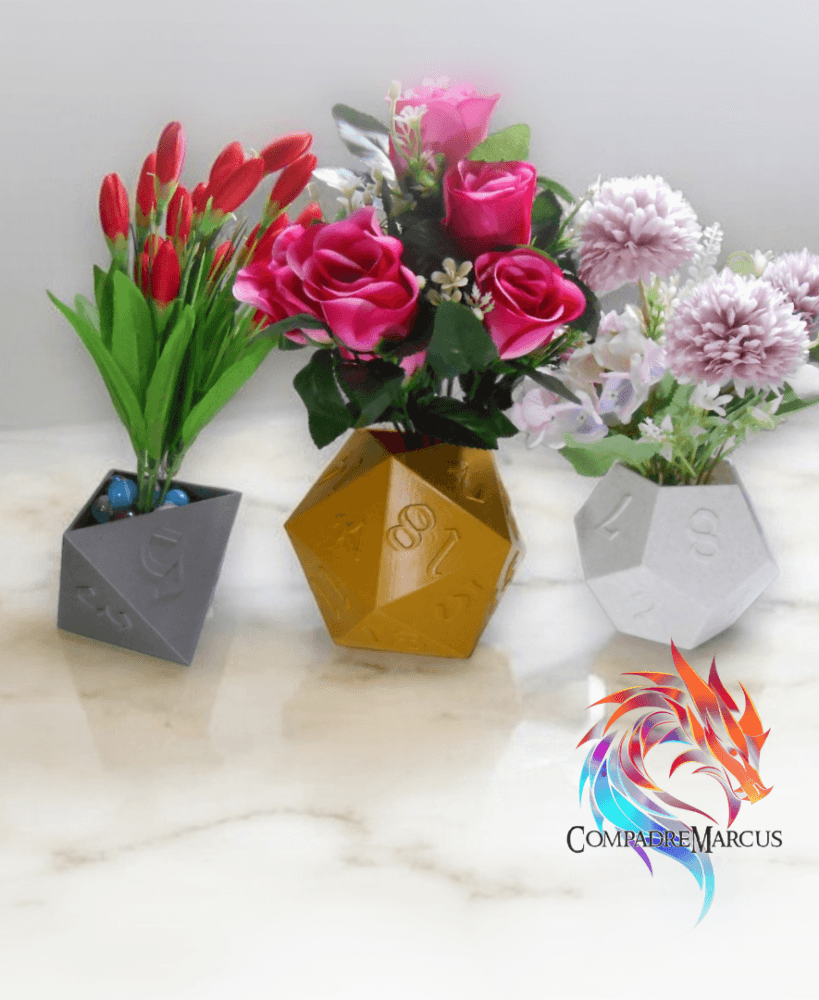 Planter dice polyhedron 3d model