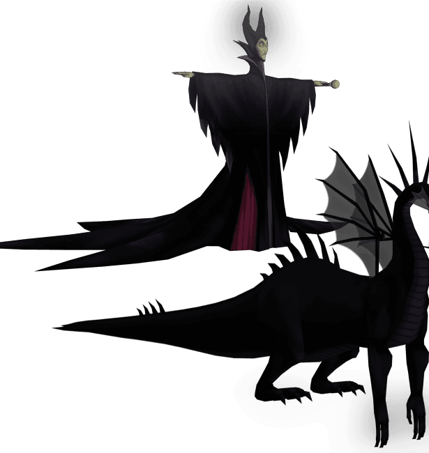 Maleficent and Dragon 3d model