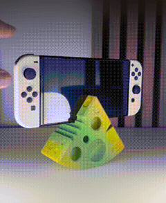 Nintendo Switch Stand - Inspired by a piece of cheese 3d model