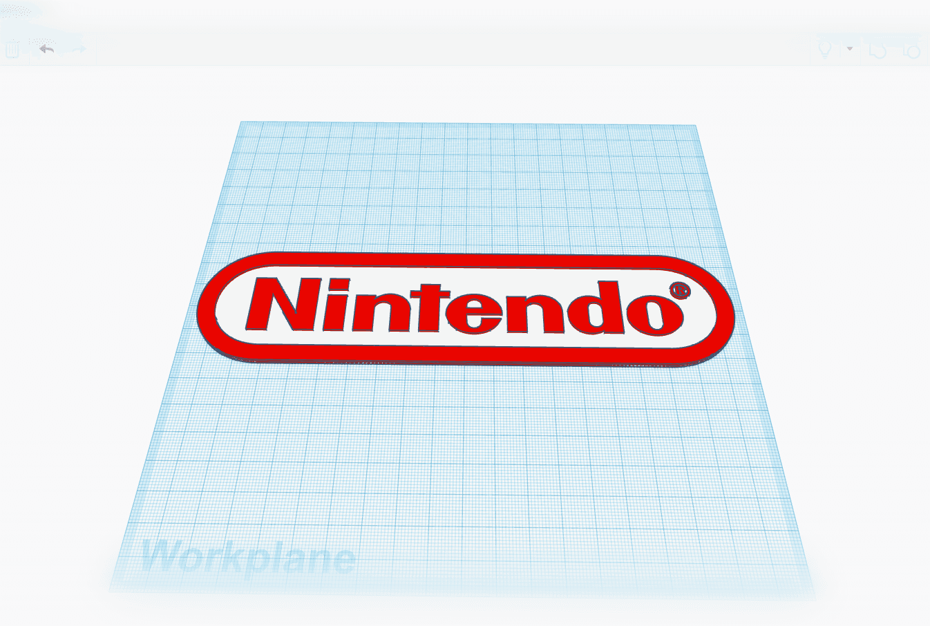 Nintendo Logo 3d model