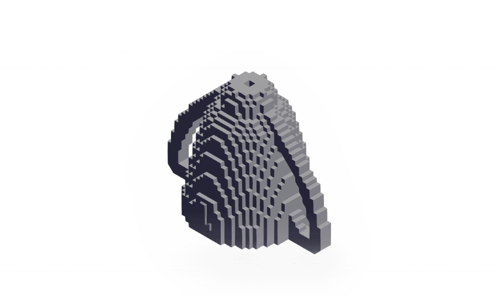 Pixel Trophy Base.stl 3d model