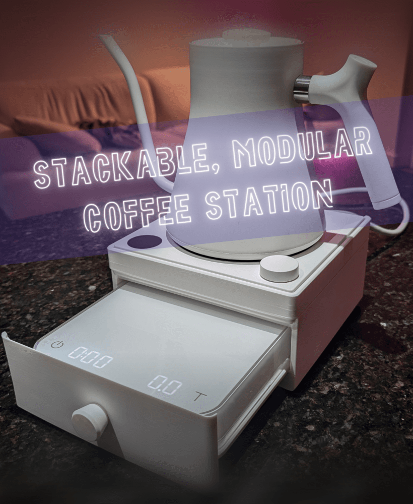 Stackable Pour Over Coffee Station - Release One 3d model