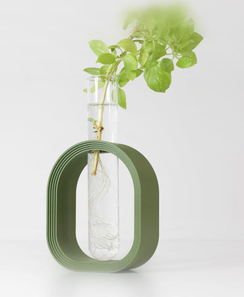 MODERN PLANT PROPAGATION HOLDER: GLASS TUBE STAND FOR EASY GROWTH 3d model