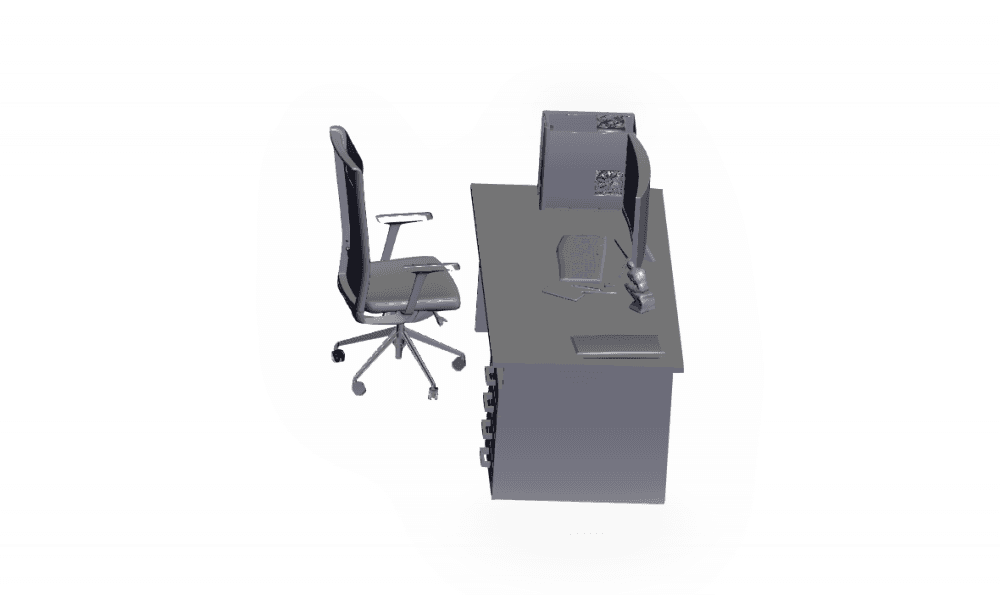 Computer desk.obj 3d model