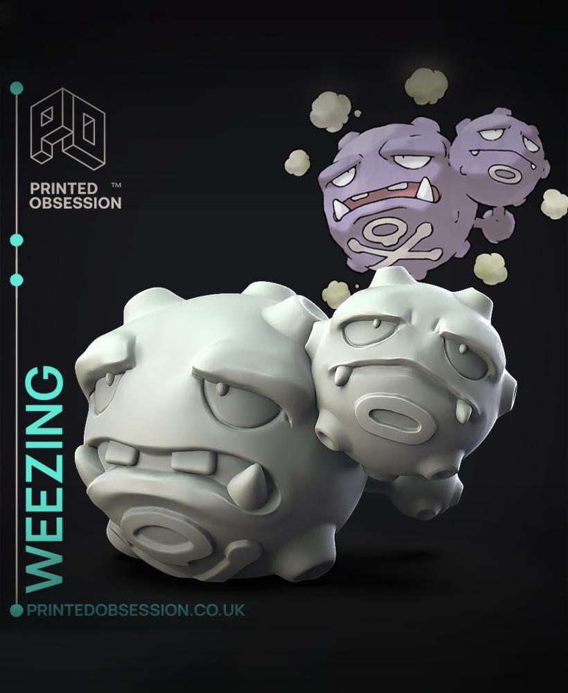 Weezing - Pokemon - Fan Art 3d model