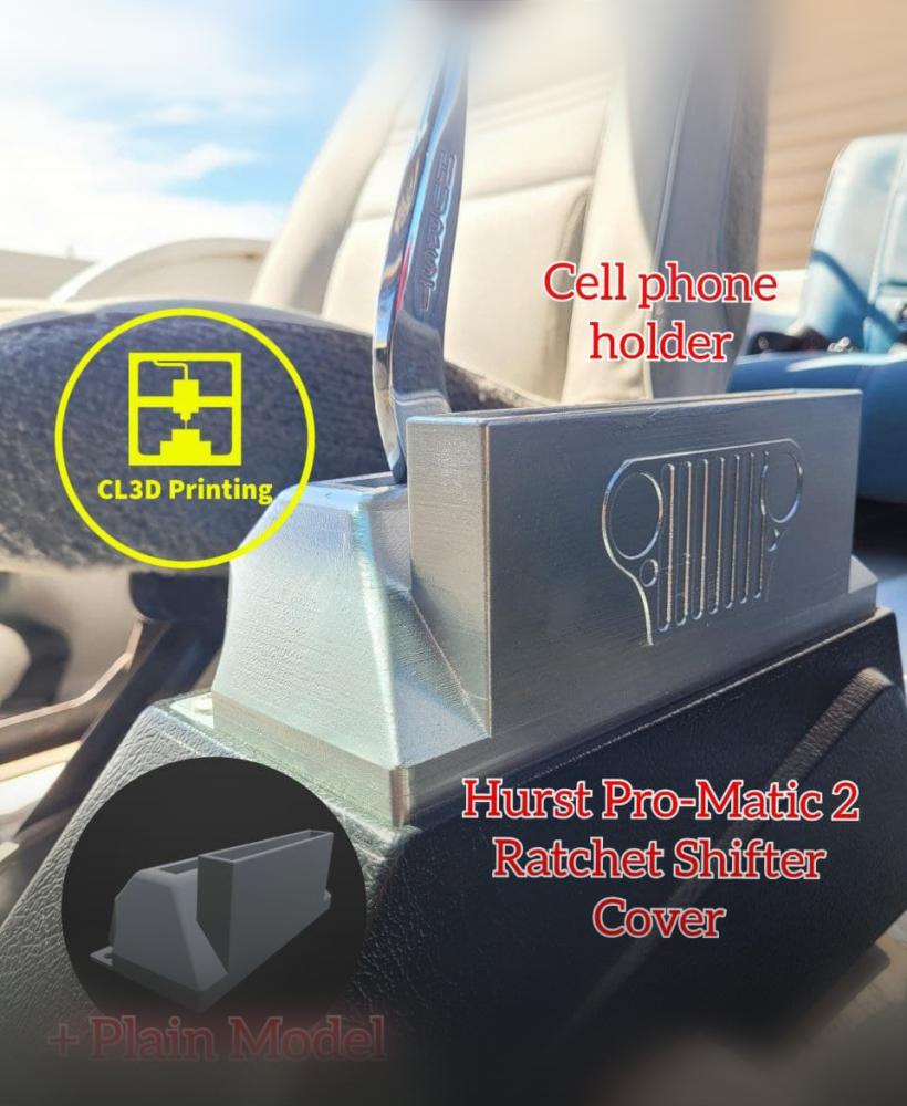 Hurst Pro-Matic 2 Shifter Cover with phone holder 3d model