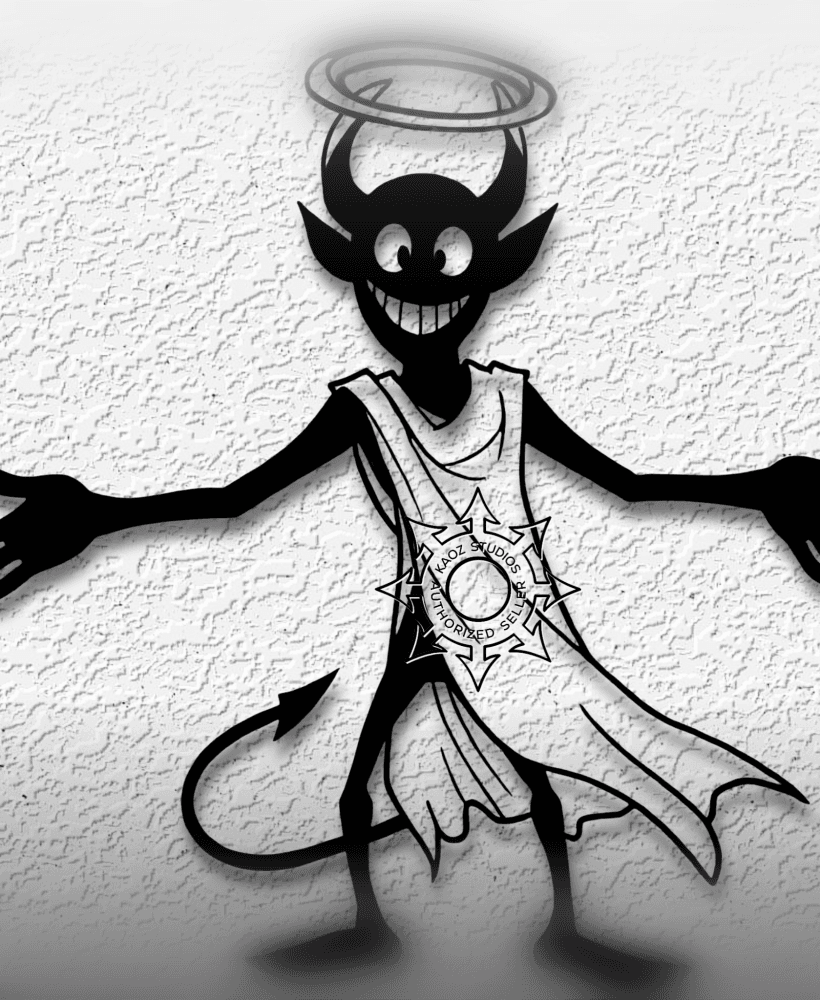 devil in disguise WALL ART FUNNY HALLOWEEN COSTUME DECOR 3d model