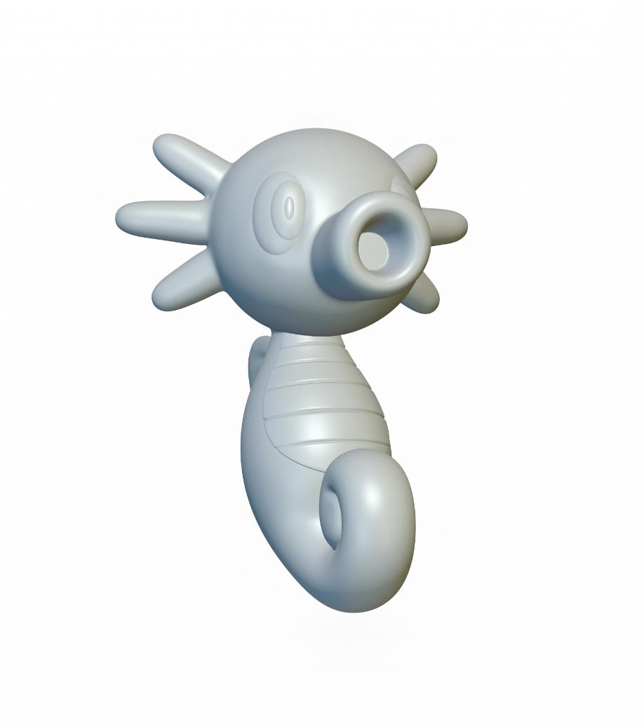 Pokemon Horsea #116 - Optimized for 3D Printing 3d model