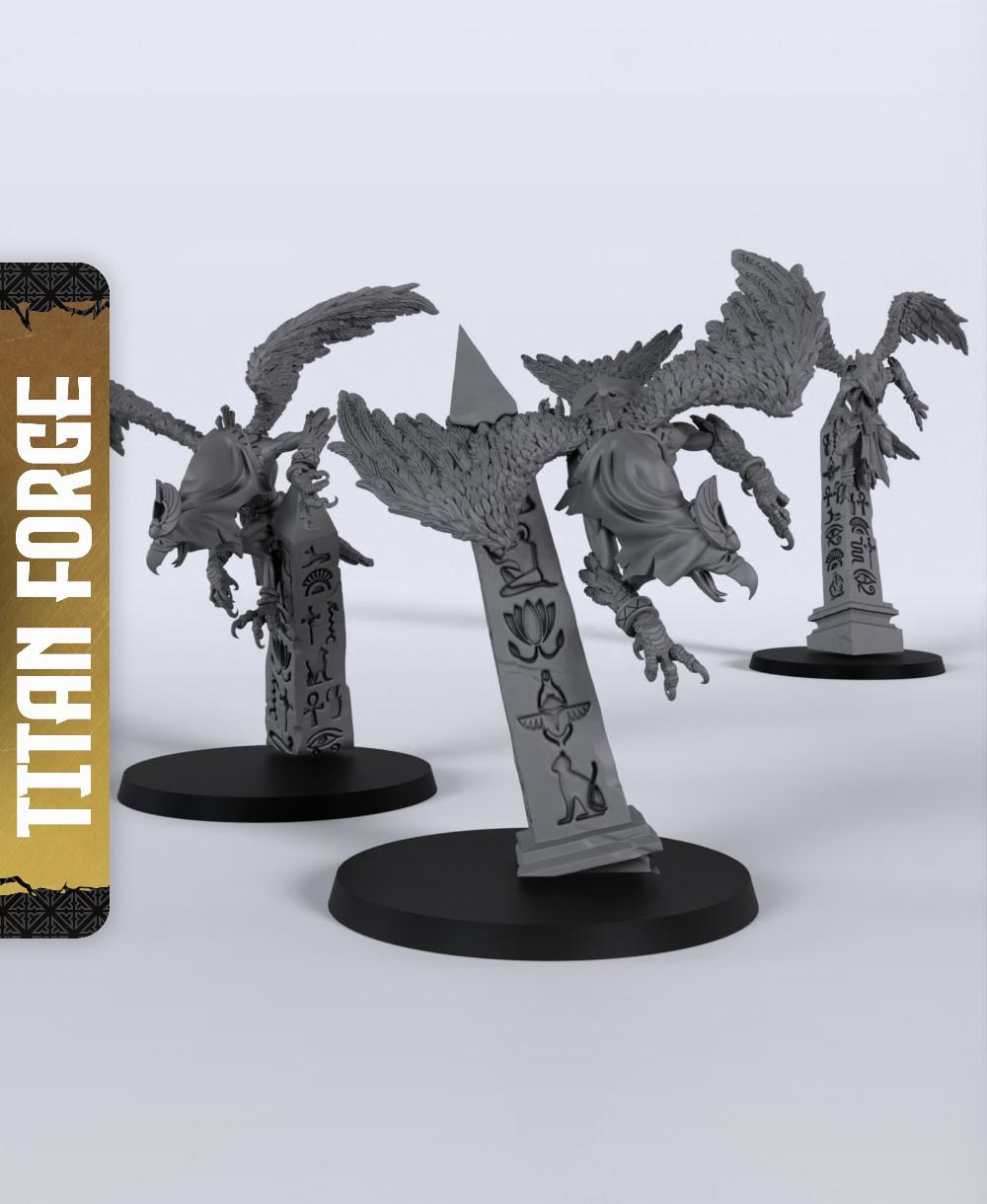 Vultures - With Free Dragon Warhammer - 5e DnD Inspired for RPG and Wargamers 3d model
