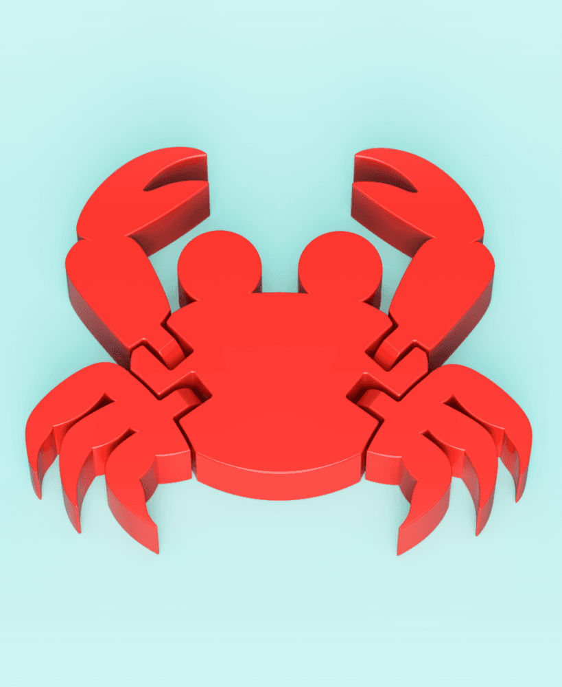 Articulated Crab 3d model