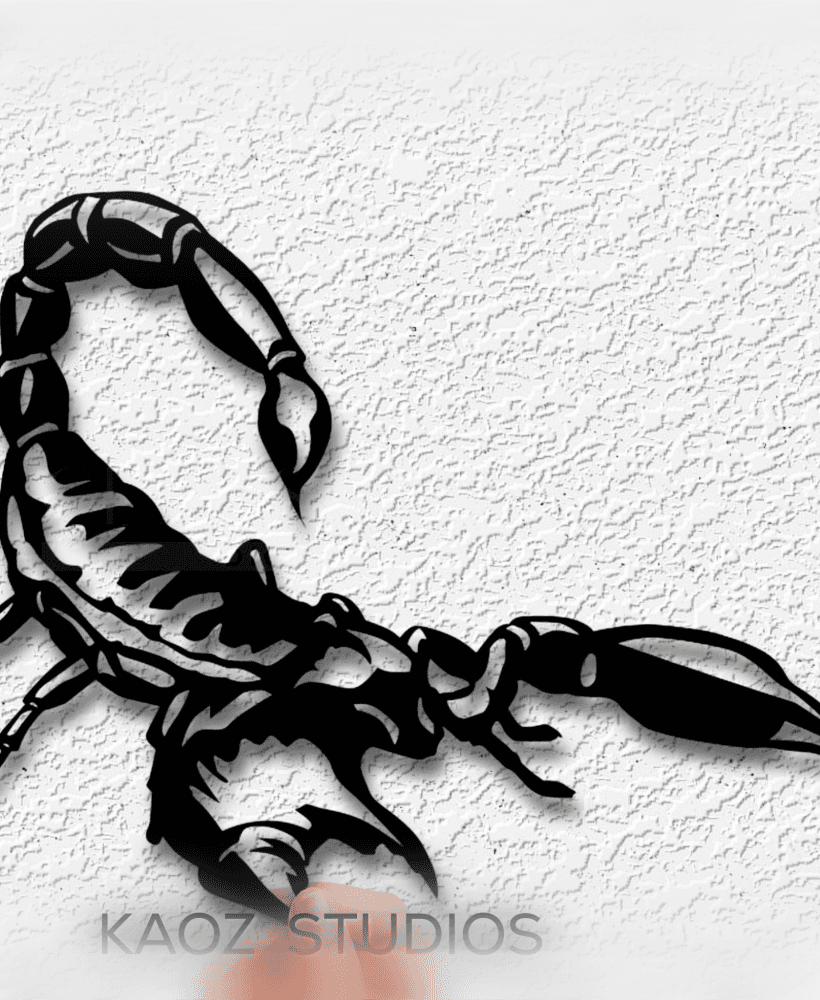 scorpion wall art bug wall decor insect decoration 3d model