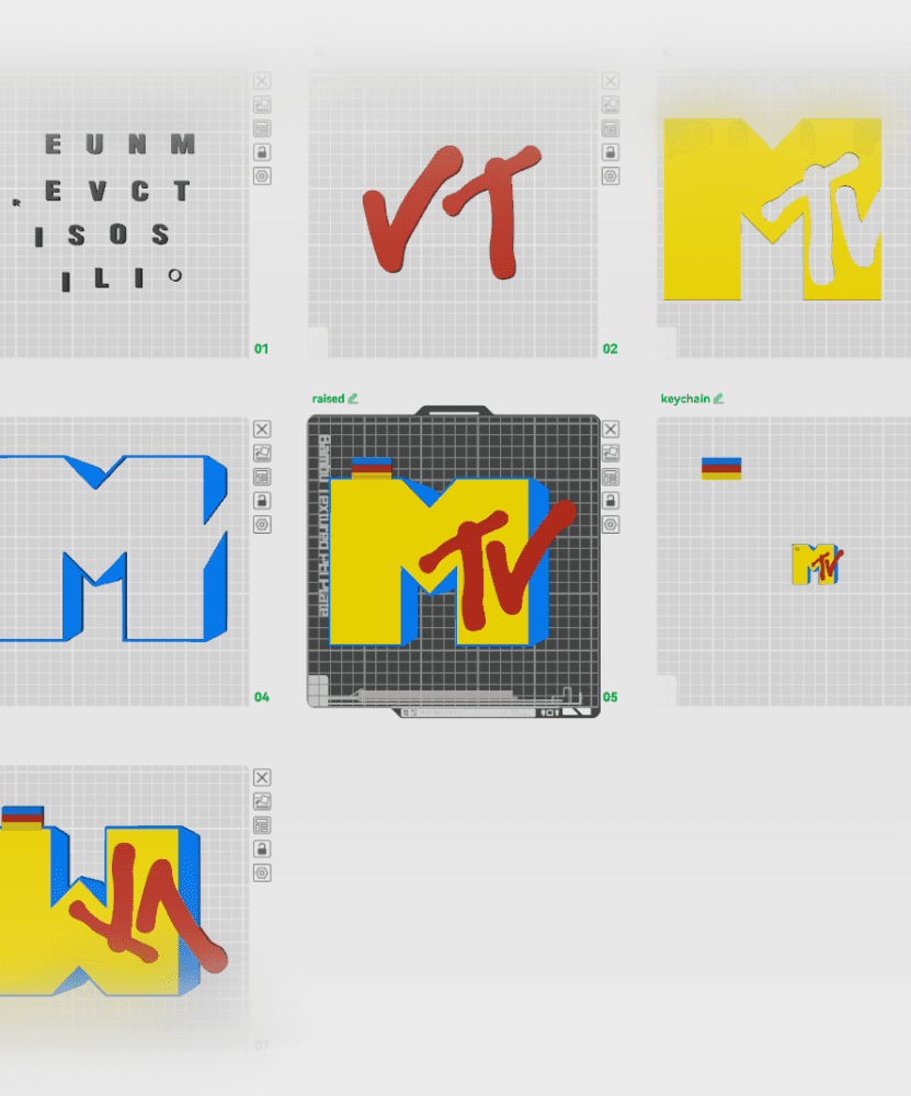 MTV Logo & Keychain 3d model