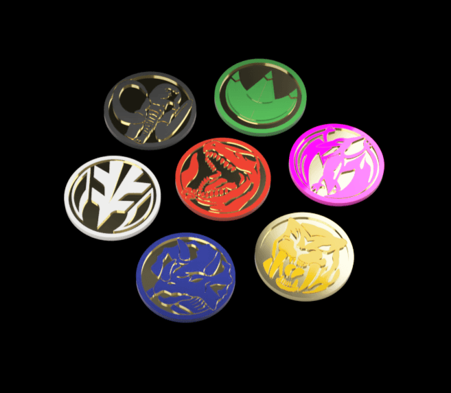  Power Coin Coasters 3d model