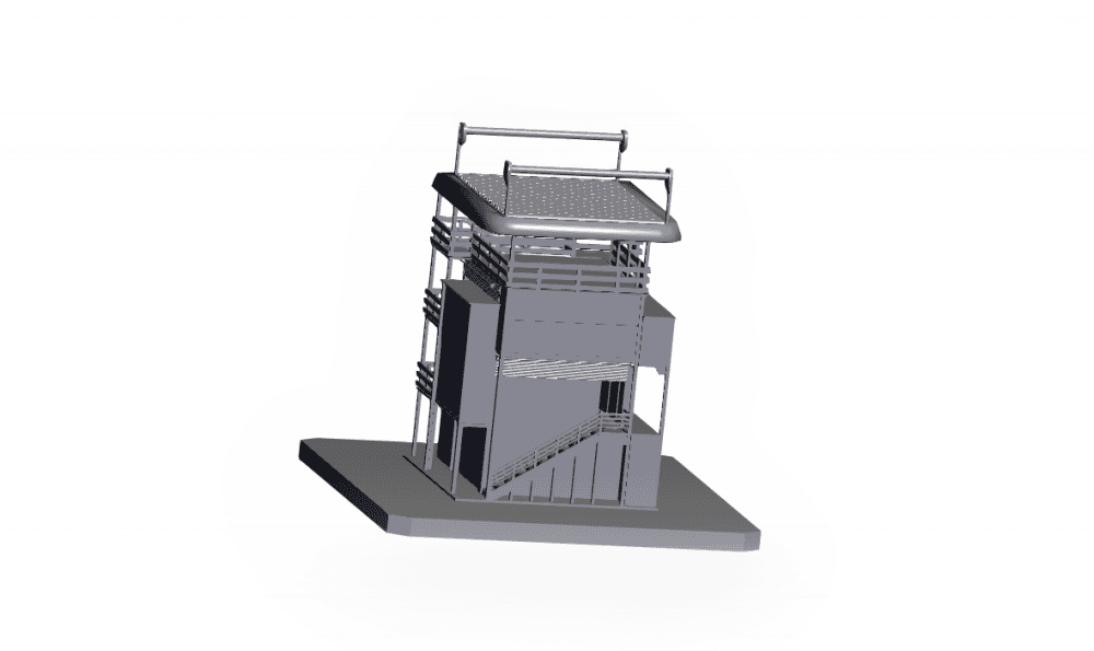 Tower House Design.obj 3d model