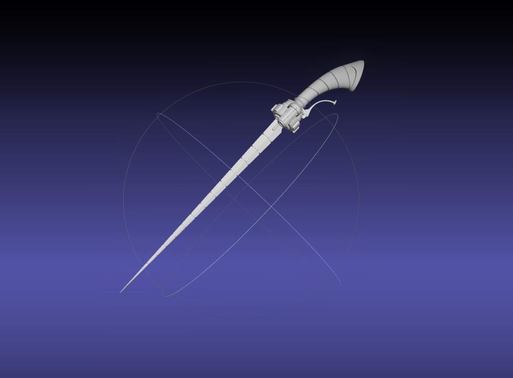 RWBY Ilia Whipsword Printable LED Illuminated Model 3d model