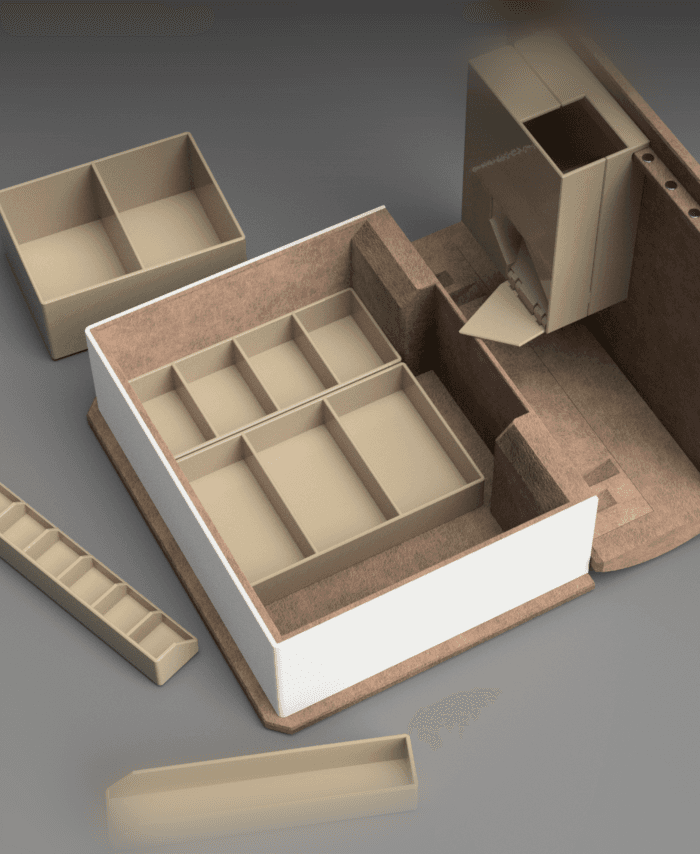 Tray Inserts for Dungeon Master Tome - Dungeons and Dragons 3d model