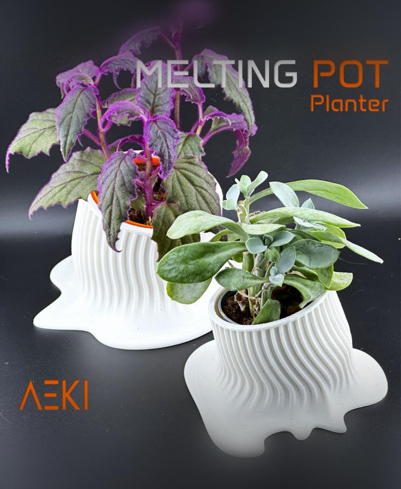 Melting Pot Planter 3d model