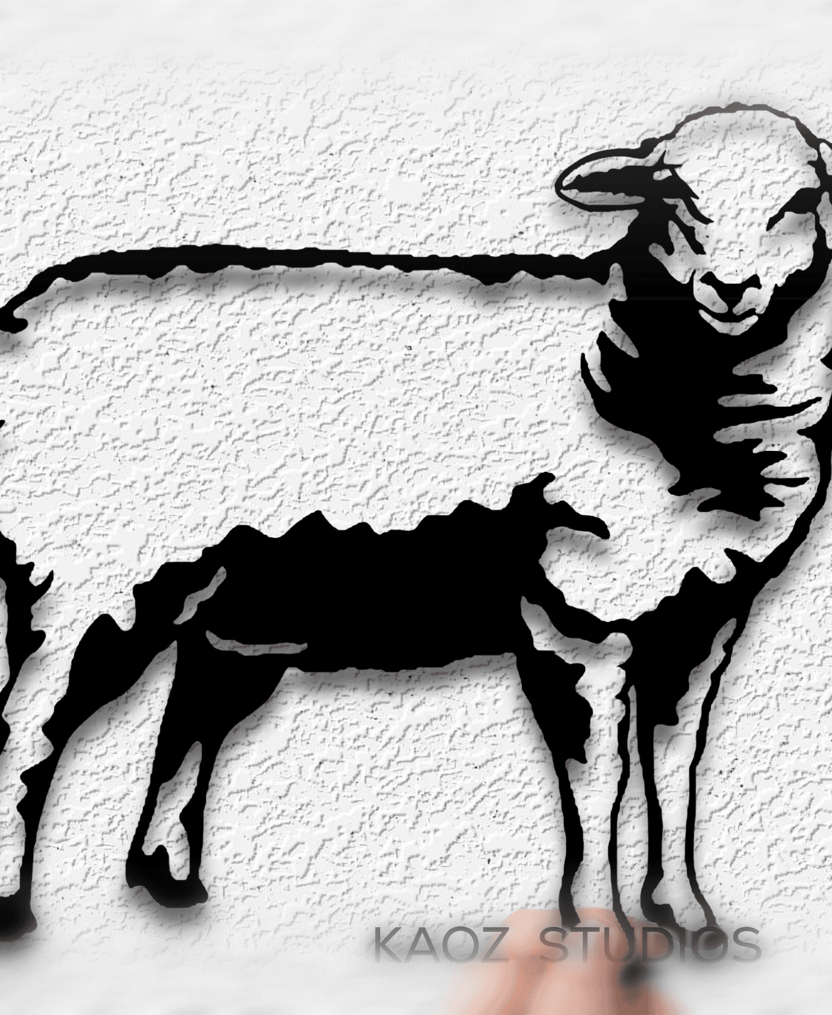 sheep wall art farm animal wall decor lamb decoration 3d model
