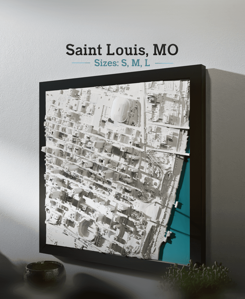 Saint Louis, MO - Small, Medium & Large 3d model