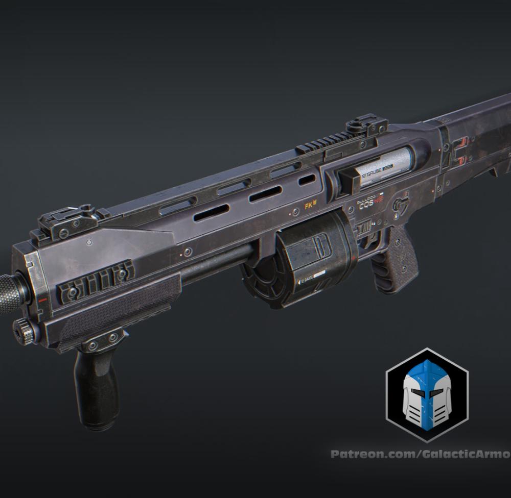 Halo Infinite Bulldog Shotgun - 3D Print Files 3d model