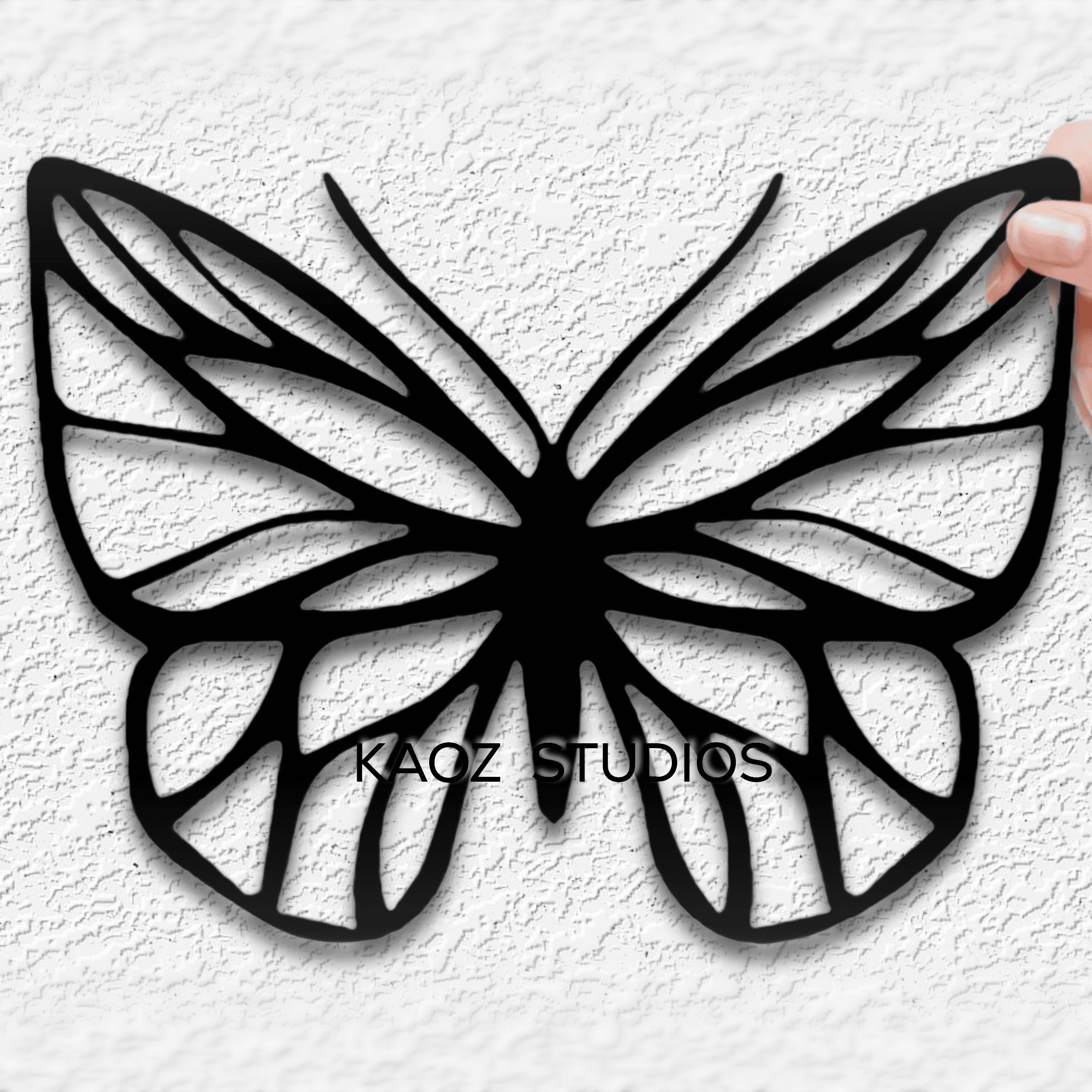 butterfly stained glass wall art fantasy butterflies wall decor 3d model