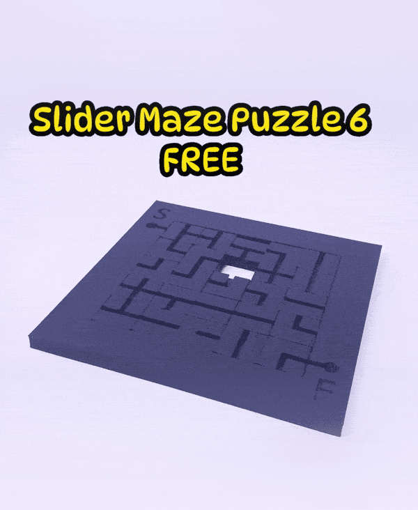 Slider Maze puzzle nr 6. 3d model