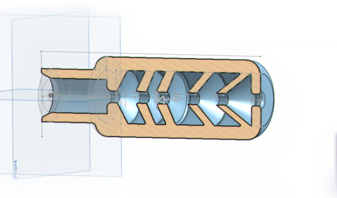 .22 Gammo Swarm Air rifle Suppressor! 3d model