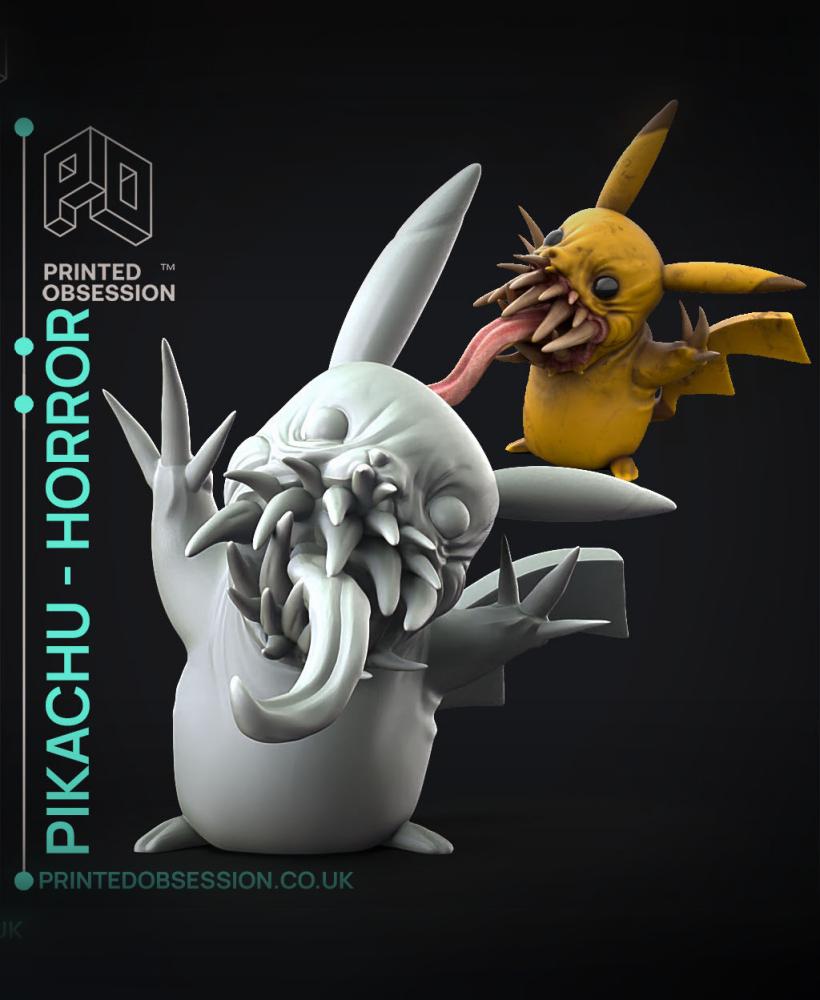 Pikachu Horror - Pokemon - Fan Art 3d model