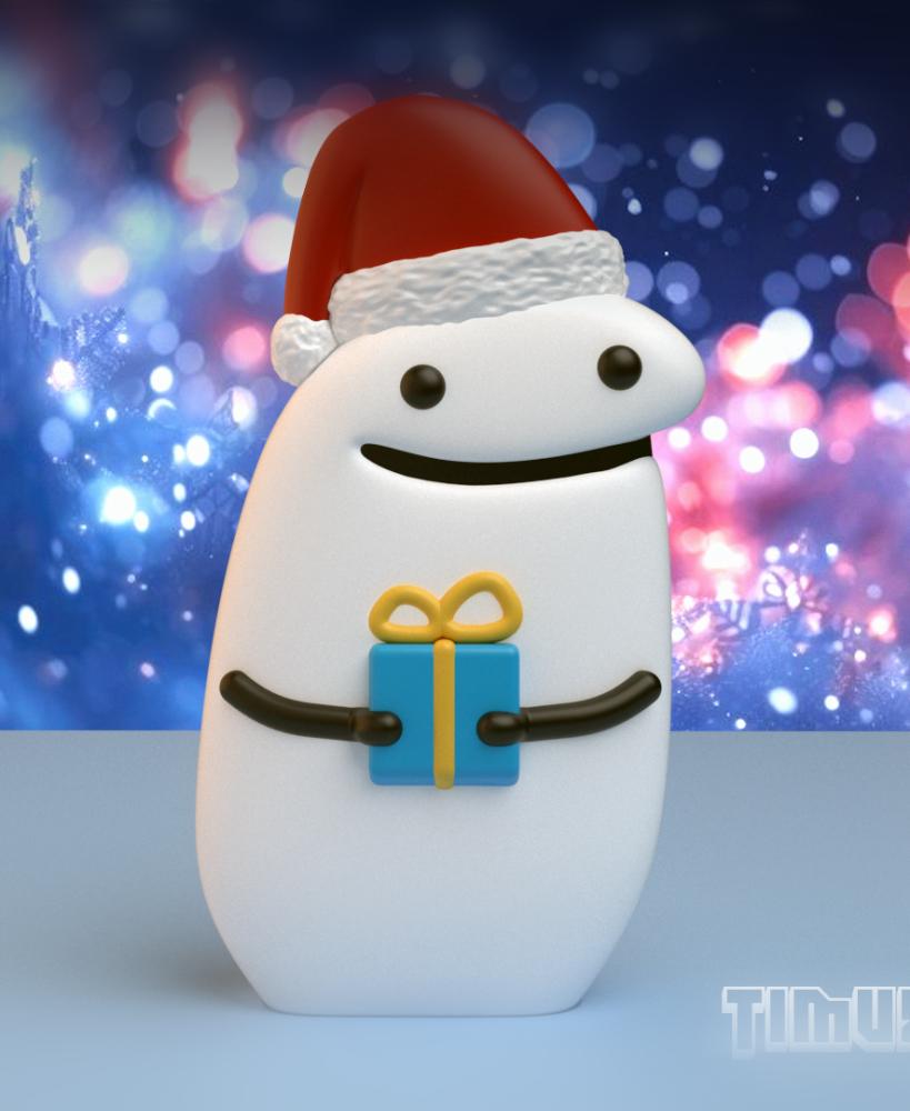 CHRISTMAS GIFT FLORK 3d model