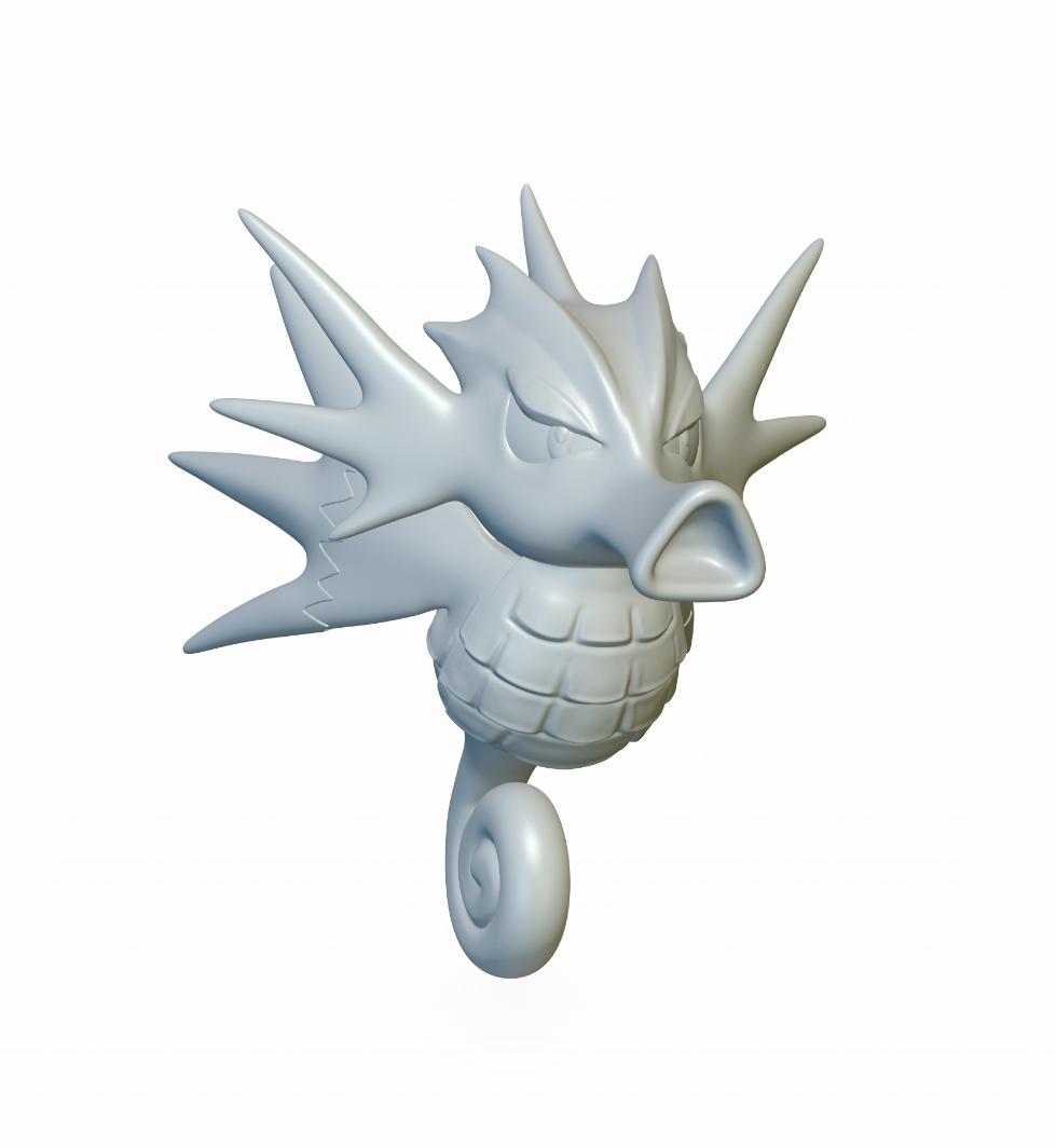 Pokemon Seadra #117 - Optimized for 3D Printing 3d model