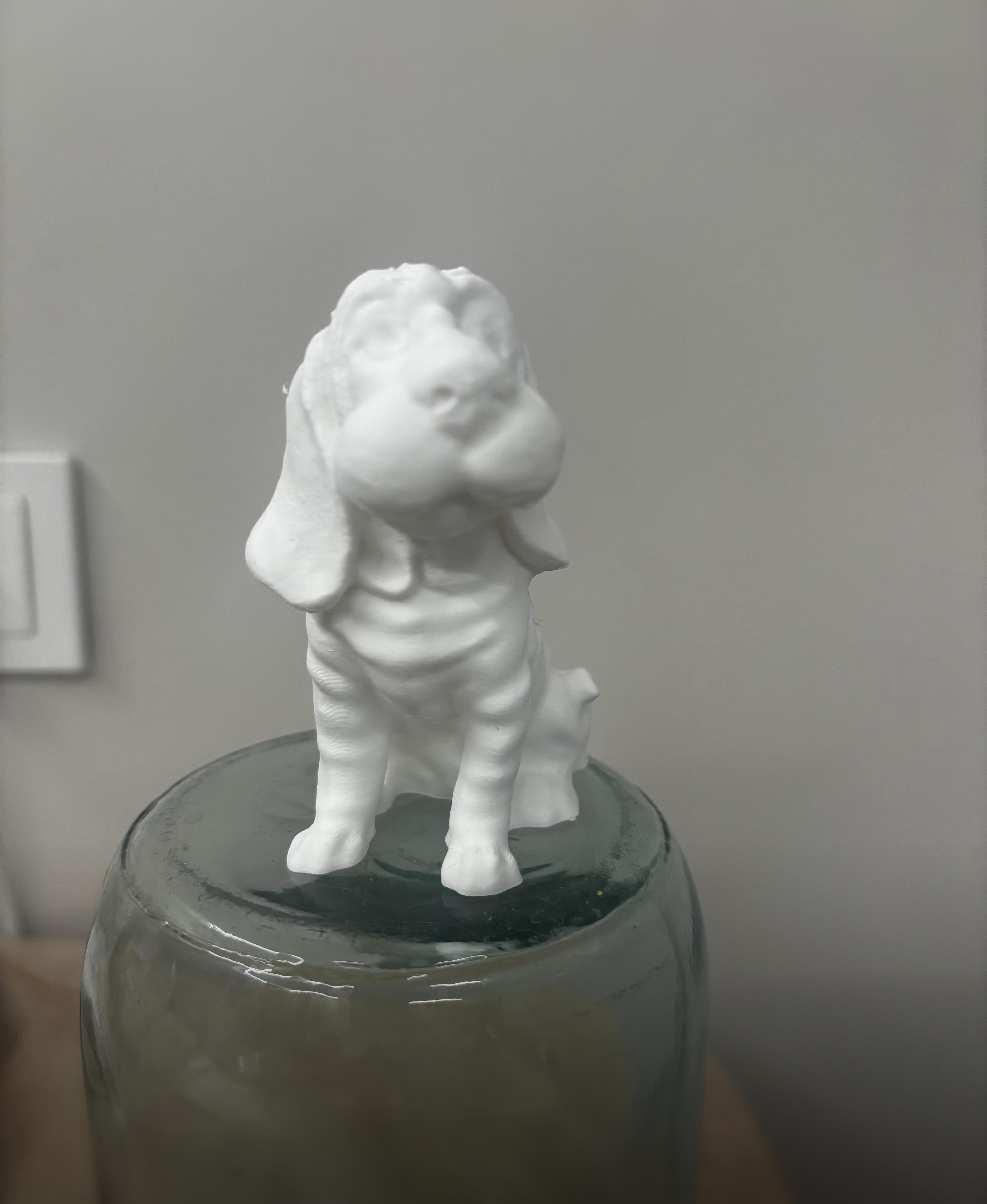 Sculpture of a dog 3d model