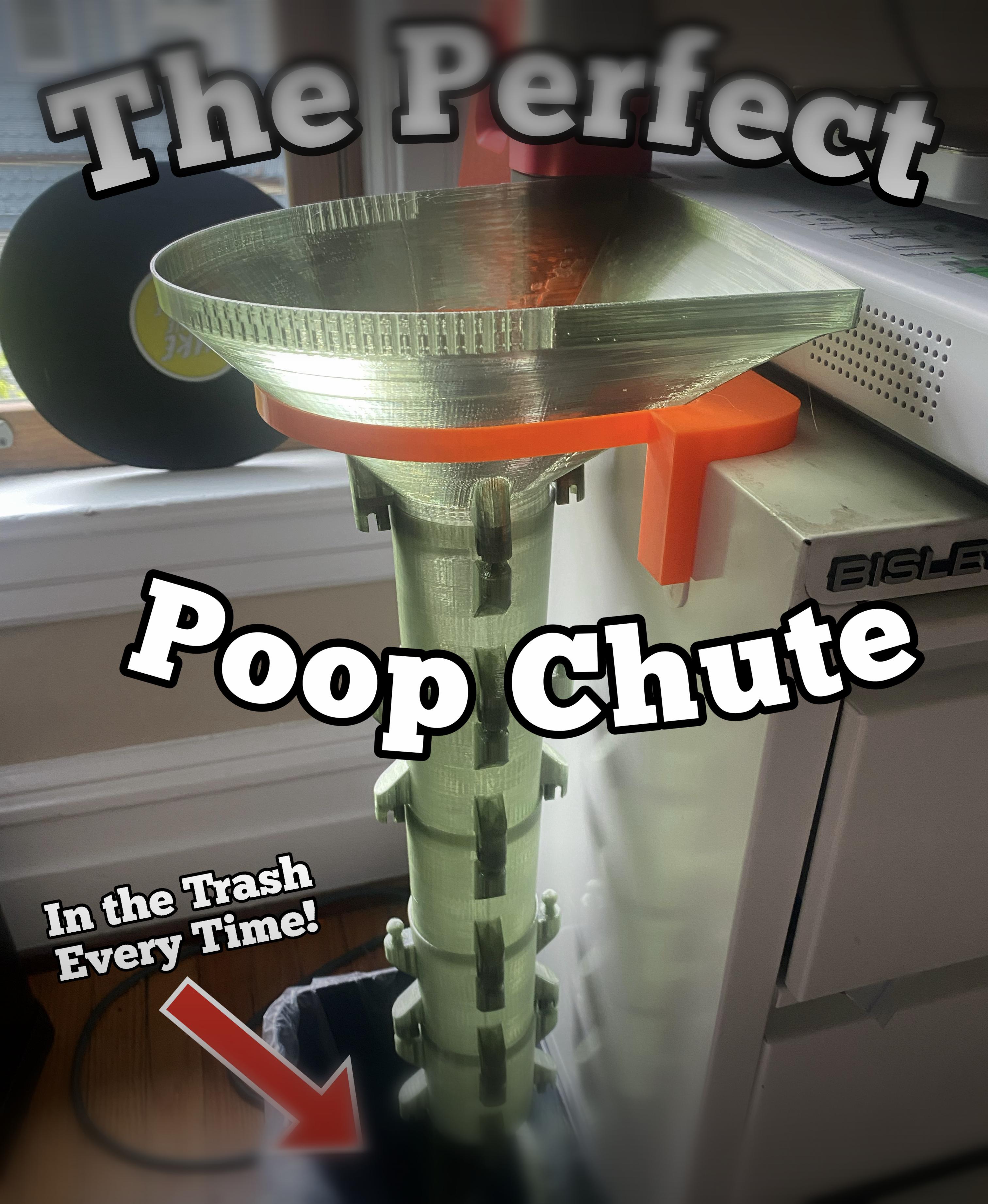 The Perfect Poop Chute for Bambu A1 Printers 3d model