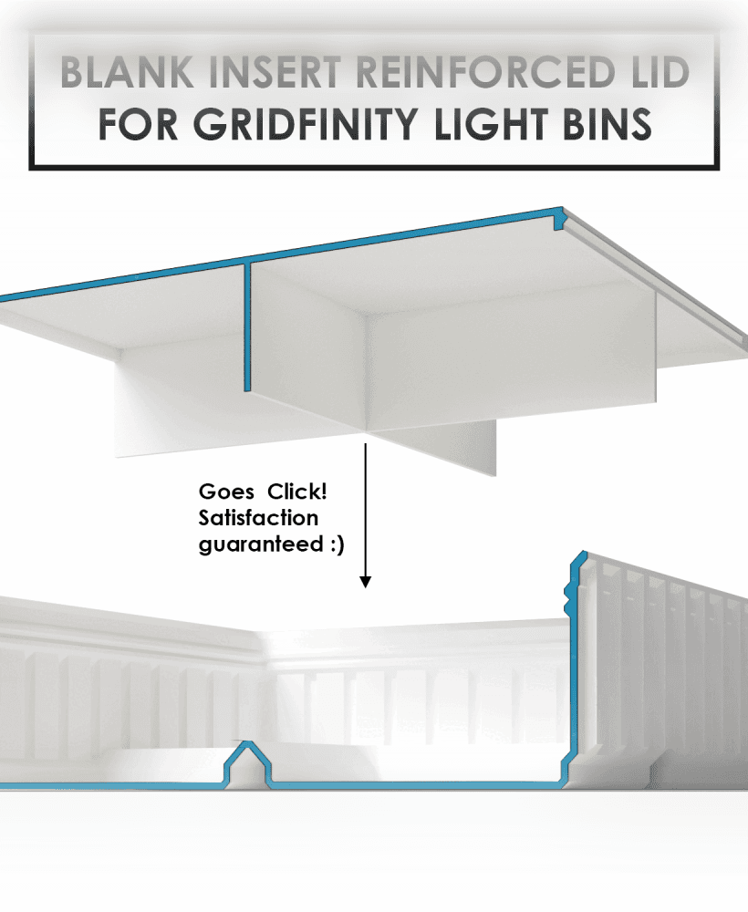 Blank Insert Reinforced Lids 3d model