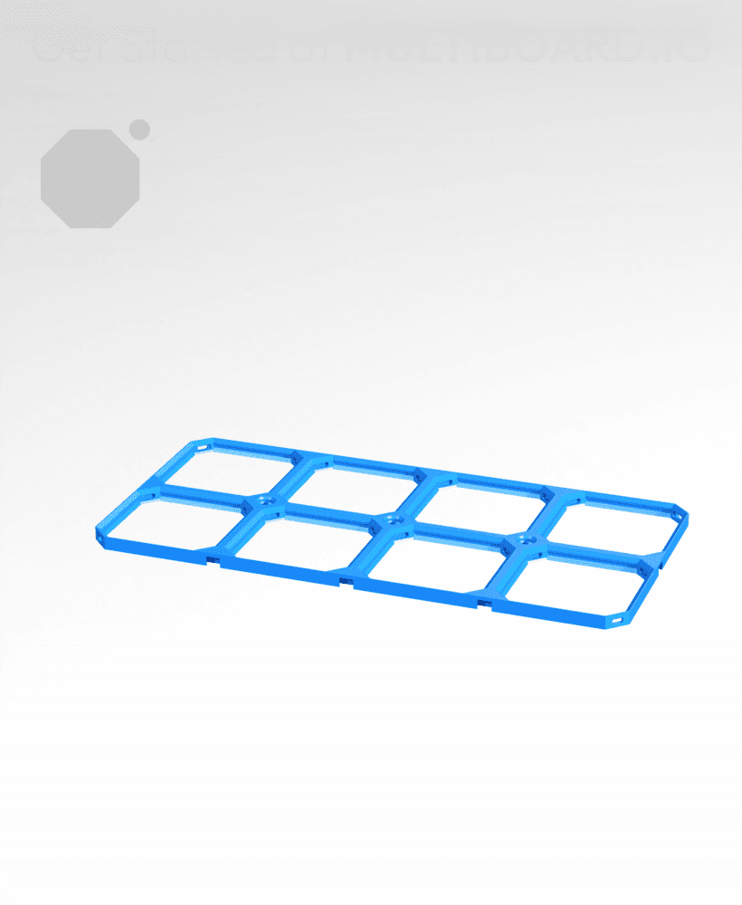 4x2 Multibin Panel 3d model