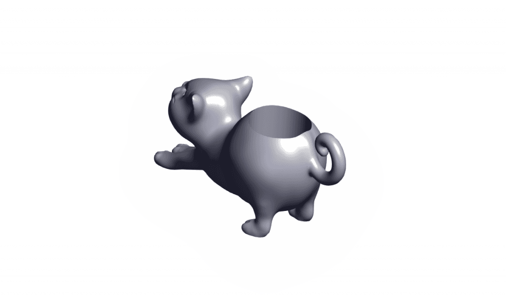 cat.stl 3d model