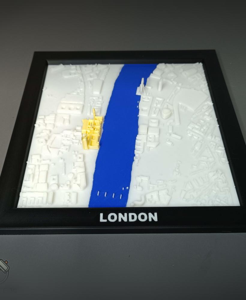 London Landmarks 3D City Map 3d model