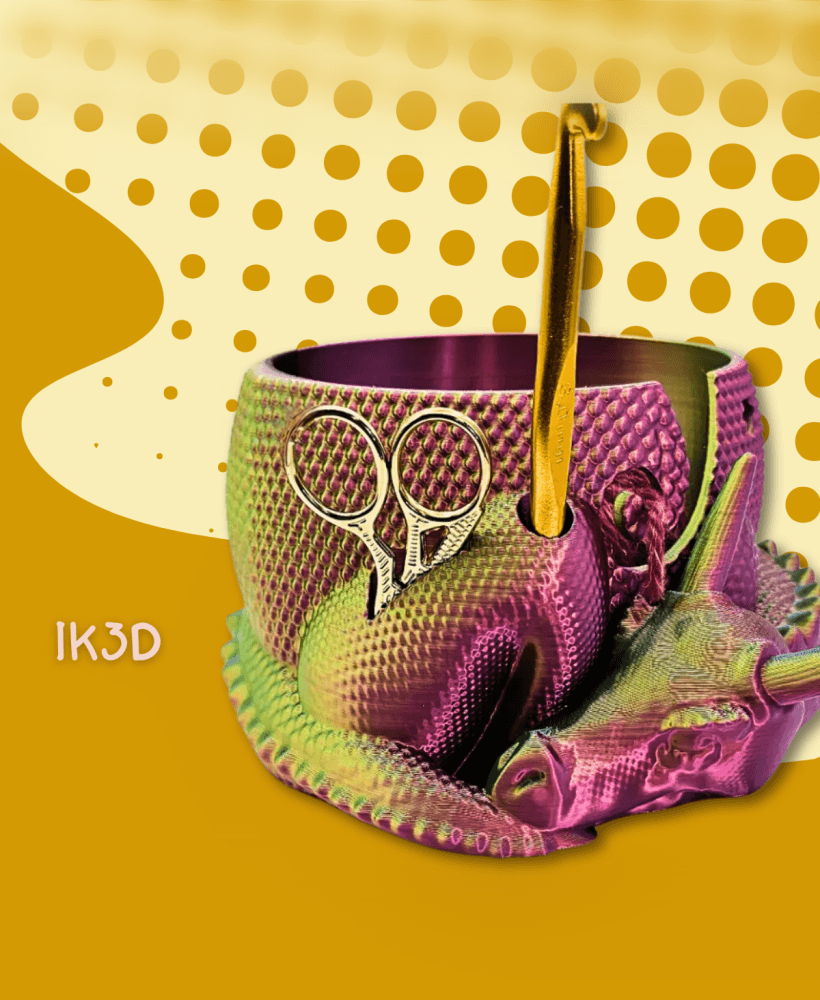 Dragon Yarn Bowl 3d model