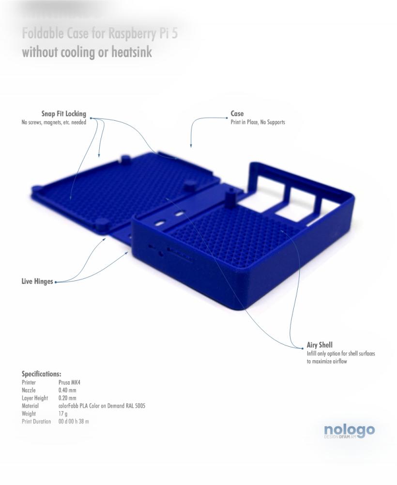 M!N!MAL 5 - Raspberry Pi 5 Case 3d model