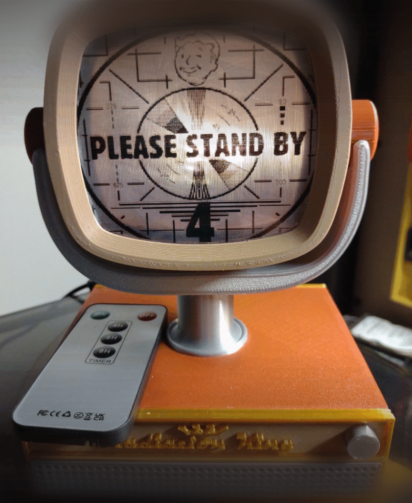 Fallout Radiation King TV Raspberry Pi 4/5 Case. 3d model