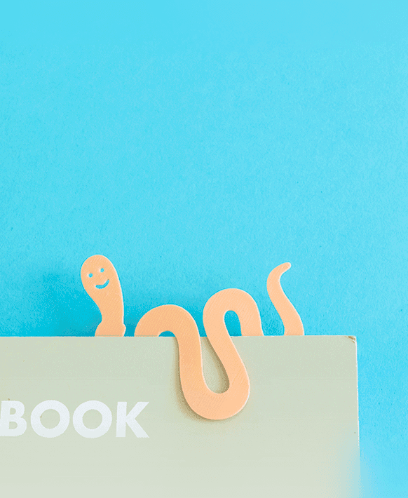 Bookworm // Bookmark, Paperclip 3d model