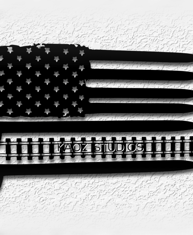 train flag wall art railroad decor USA train tracks 3d model