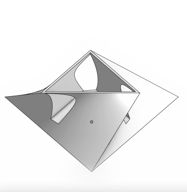 Modern Cube Stand 3d model