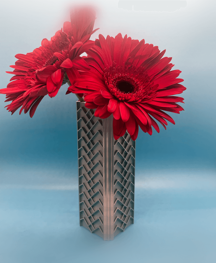 Flower Vase "Centipede" Pattern 3d model