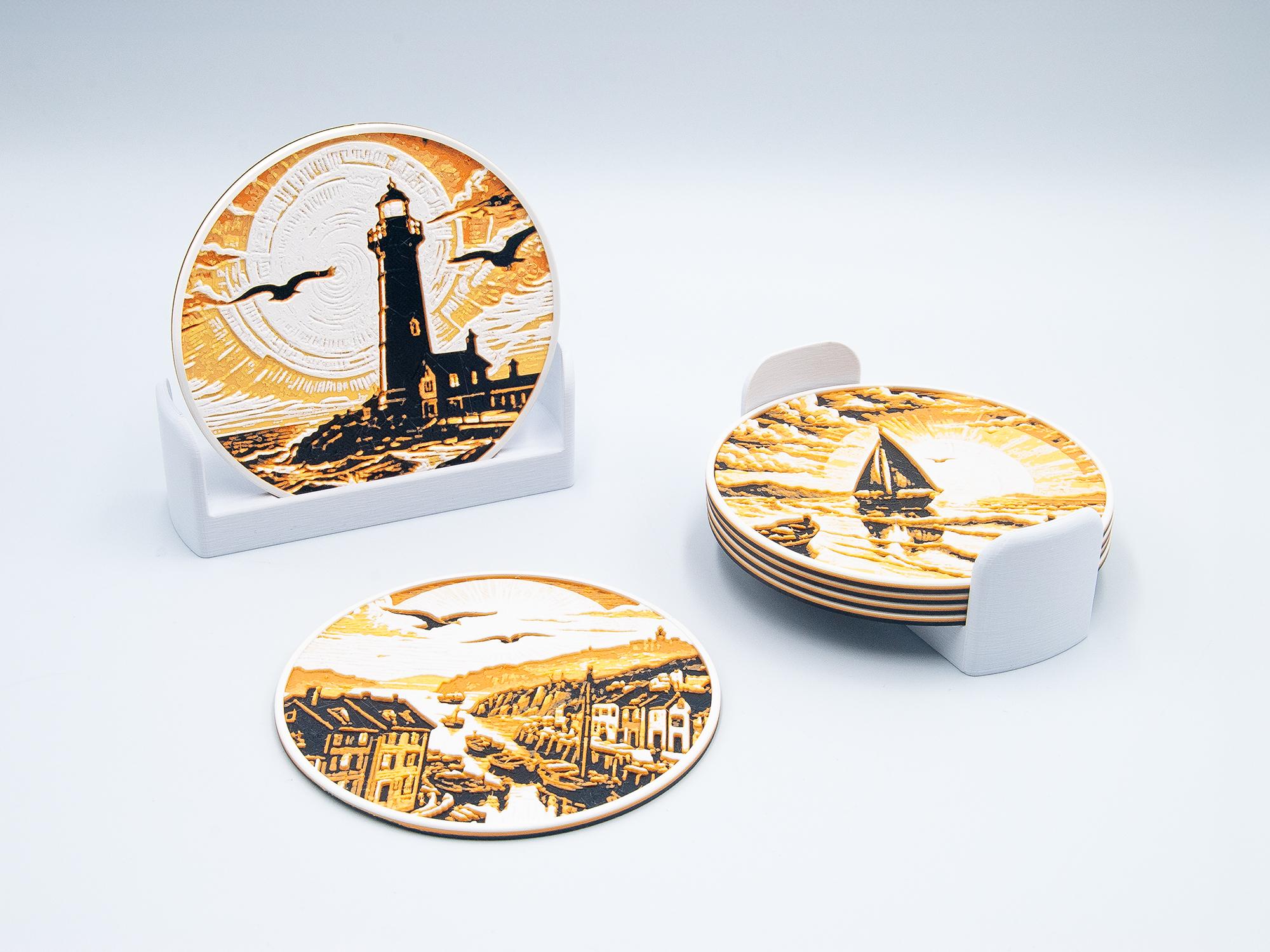 Coastal Village Coasters