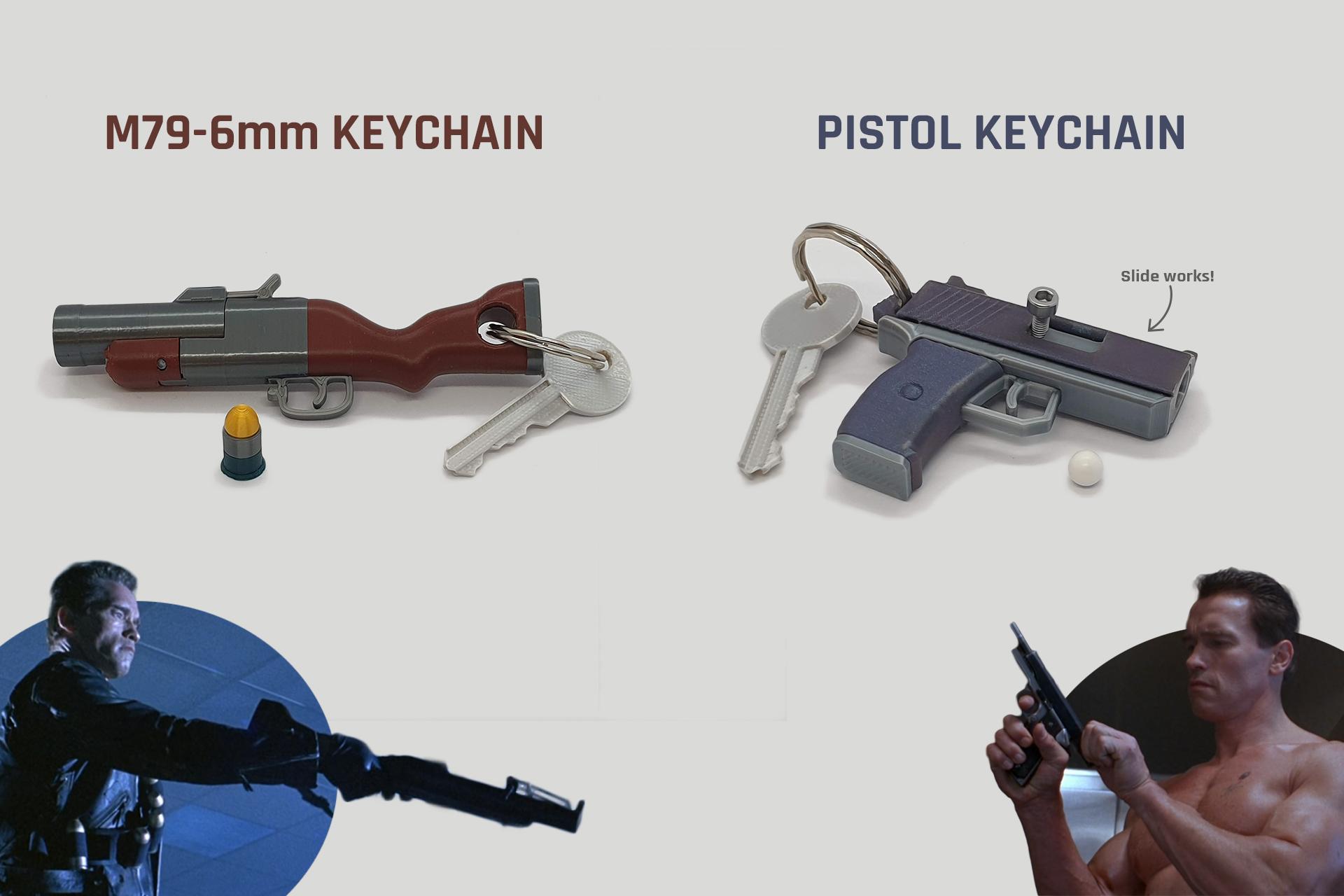 New releases: M79-6mm & Pistol keychains